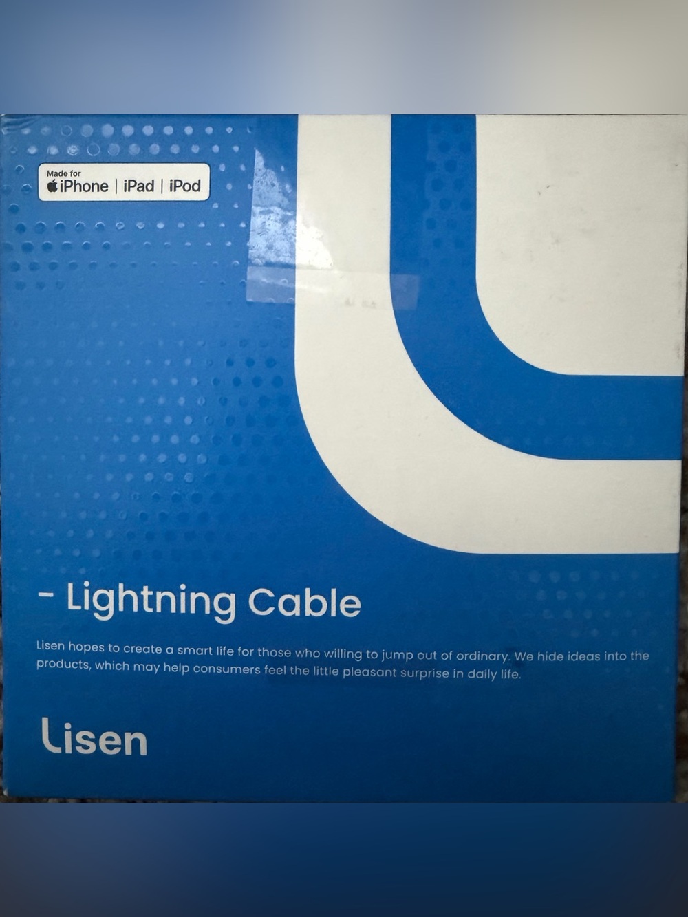 Lightning Cable - Blue and White Packaging